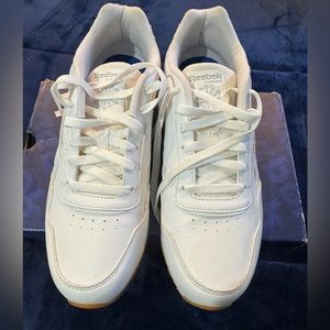 White Reebok sneakers